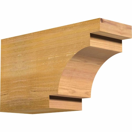 Ekena Millwork Mediterranean Rough Sawn Rafter Tail, Western Red Cedar, 6"W x 10"H x 18"L RFT06X10X18MED00RWR
